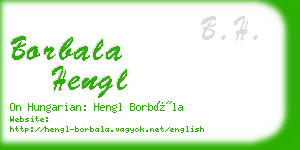 borbala hengl business card